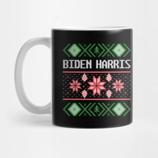 biden harris ugly christmas sweater Mug